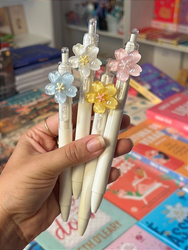 Caneta Gel Flower