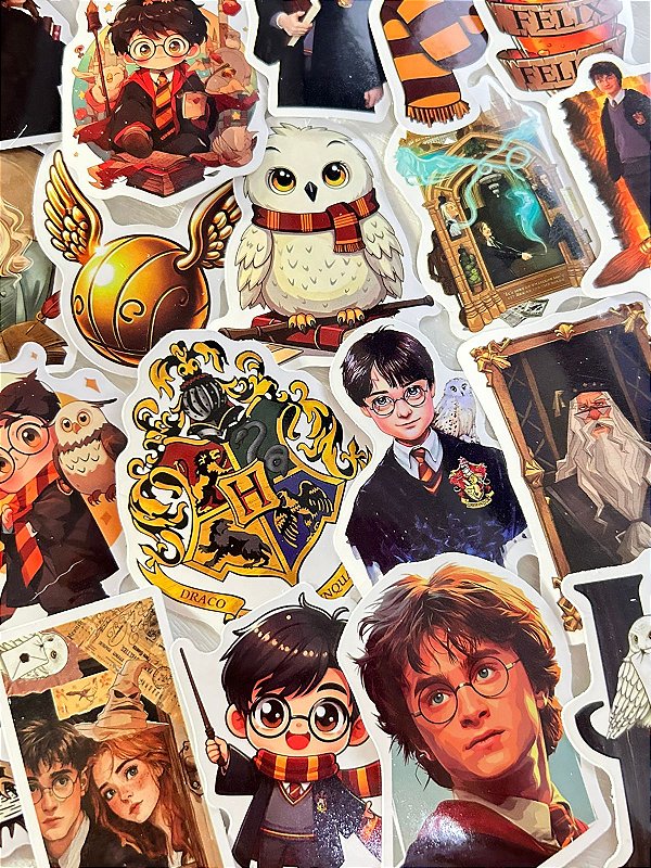 Adesivos Harry Potter Pack Com 5