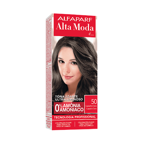 Tonalizante Alta Moda 50.            .Castanho Claro