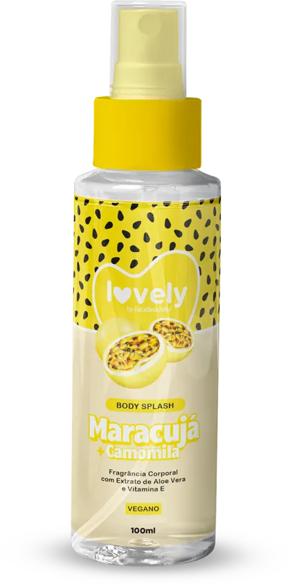 Body Splash Maracujá 200ml Vegano - Face Beautiful