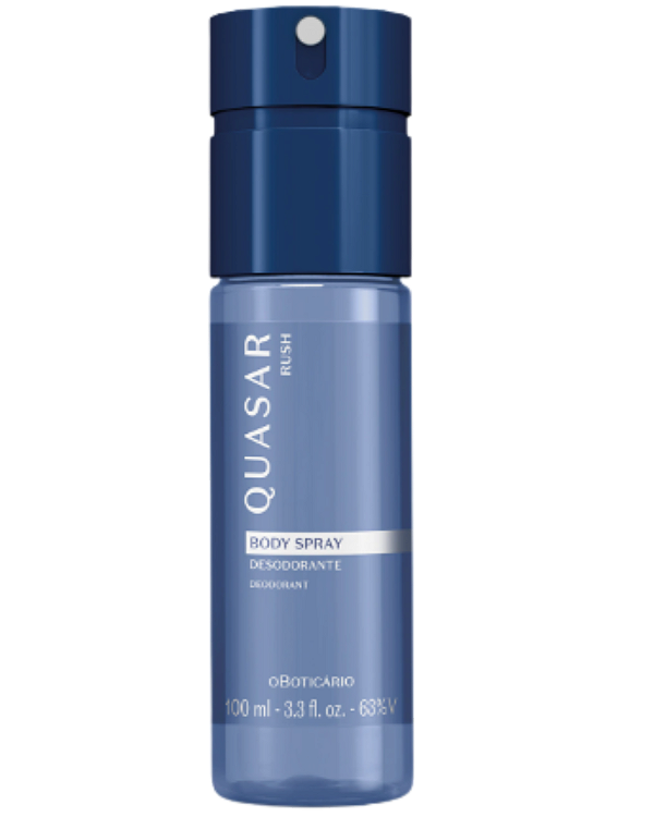 Body Spray Quasar Rush 100ml - OBoticário