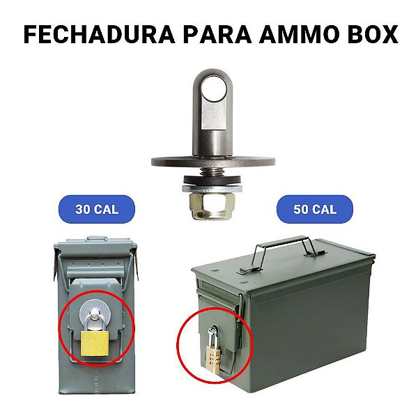 Fechadura Para Ammo Box Caixa De Munição Aço De Todas Marcas