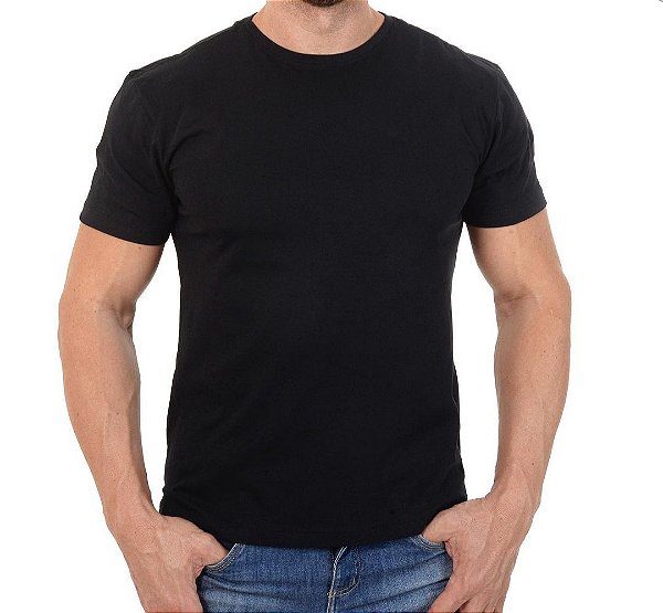 Camiseta Básica Lisa 100% Algodão