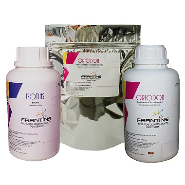 Kit Ortodon 450g – Resina Acrílica + Líquido 500ml + Isolante