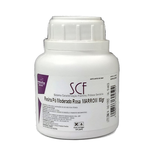 Resina Acrílica SCF Frantins – 80g para Caracterização Protética