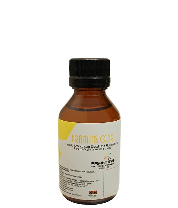 Líquido Frantins Cor com Crosslink 60ml – Vidro Âmbar