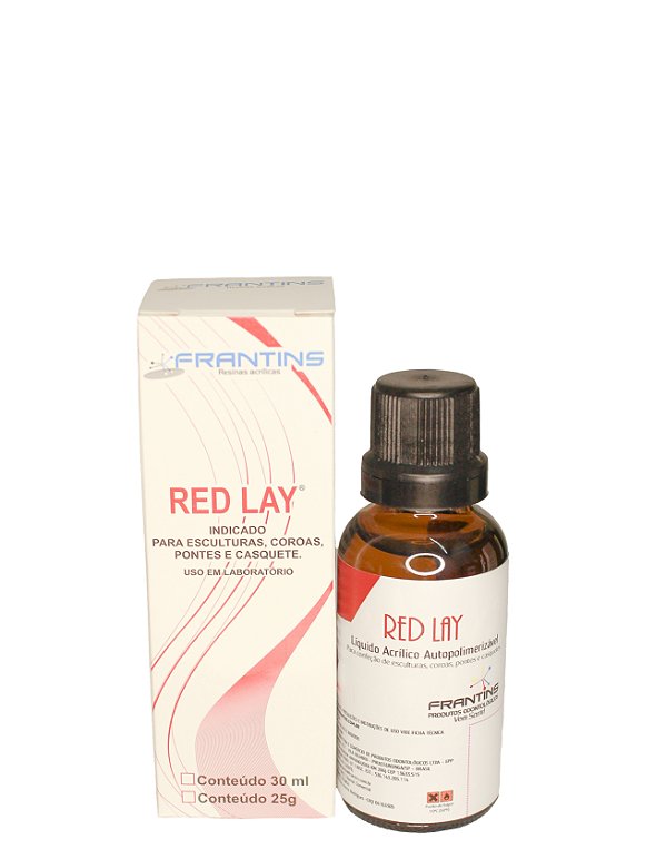 Líquido Red Lay com Crosslink 30ml – Vidro Âmbar