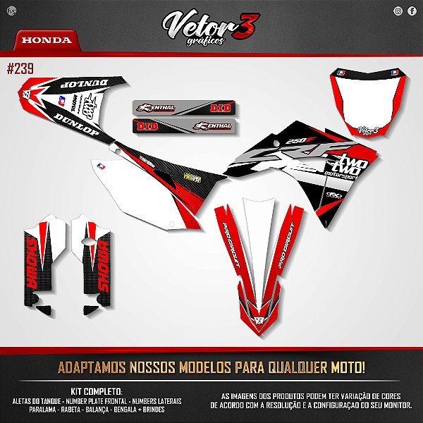 Kit Gráfico Crf 230 F Biker - 110