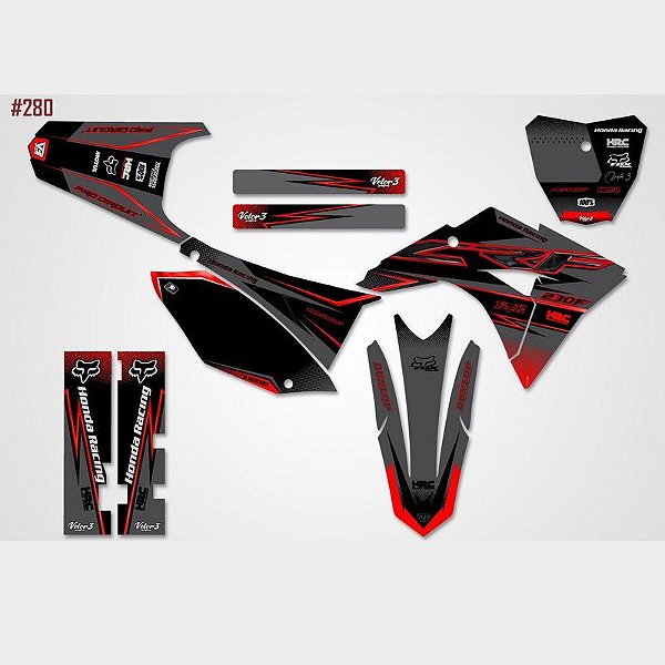 Kit Gráfico Crf 230 F Biker - 117