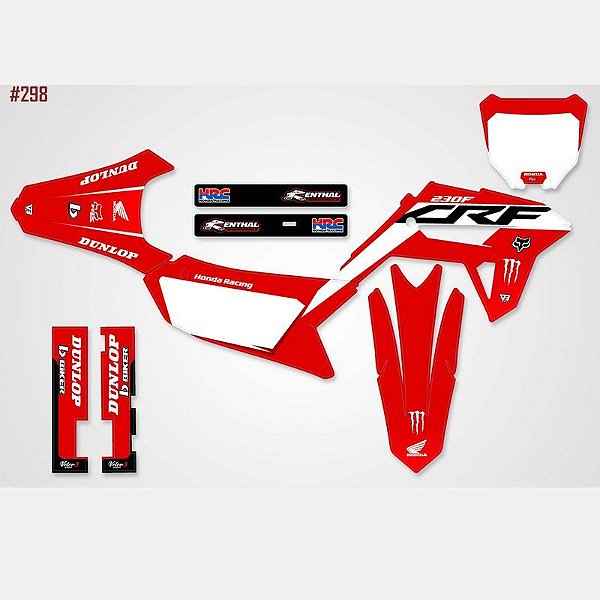 Kit Gráfico Crf 230 F Biker Ride R1 - 128