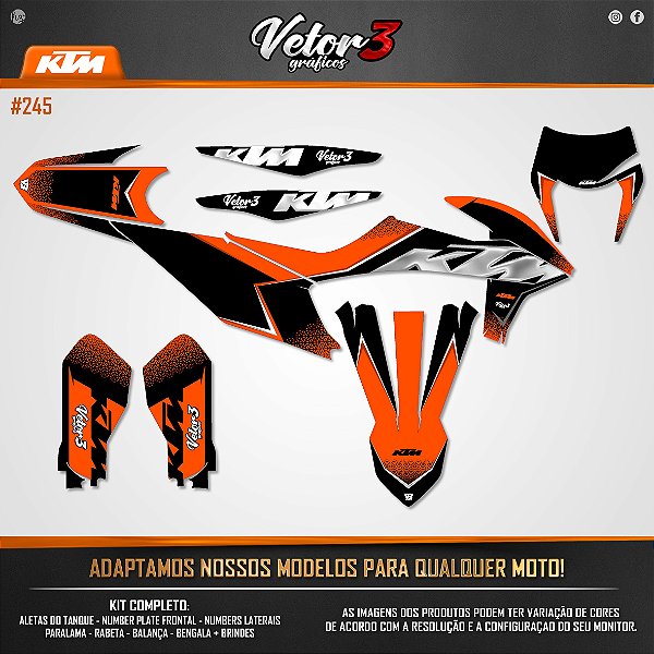 Kit Gráfico Ktm  Exclusivo - 11