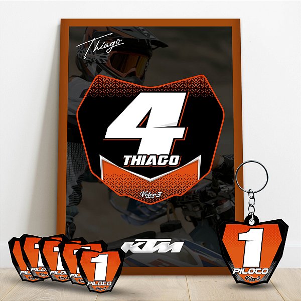 Combo - Quadro Decorativo - Ktm Personalizado