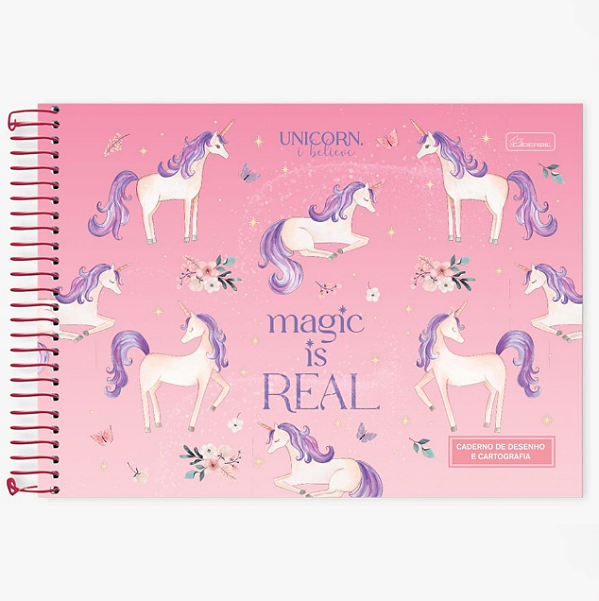 Caderno de Desenho e Cartografia Cadersil Unicorn i Believe