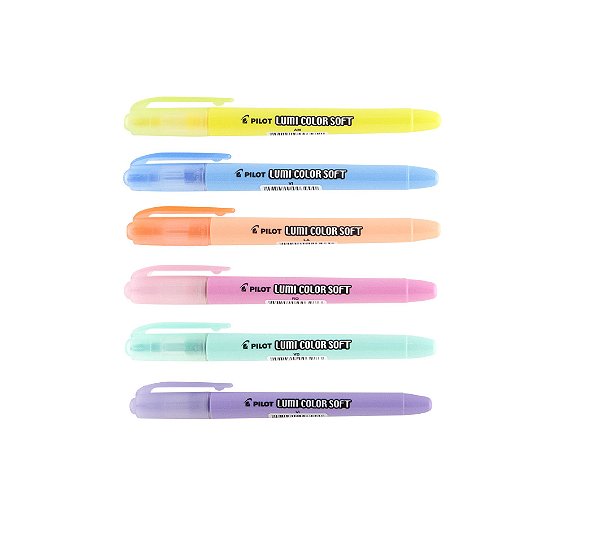 Marca Texto Pilot Lumi Color Soft Tons Pastéis - Avulso - Cores Sortidas