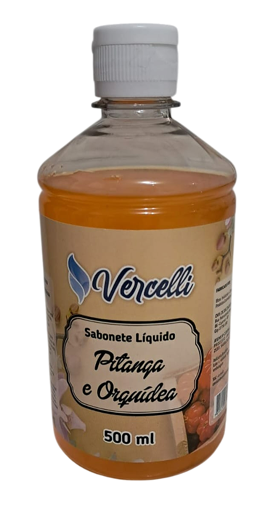 Sabonete Líquido Pitanga e Orquídea 500ml - Refil - Vercelli