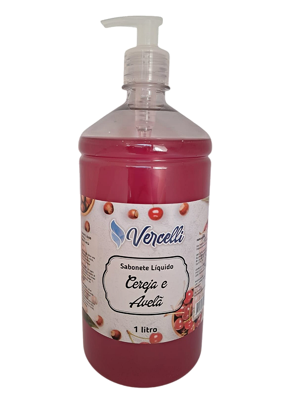 Sabonete Líquido Cereja e Avelã 1L - Vercelli