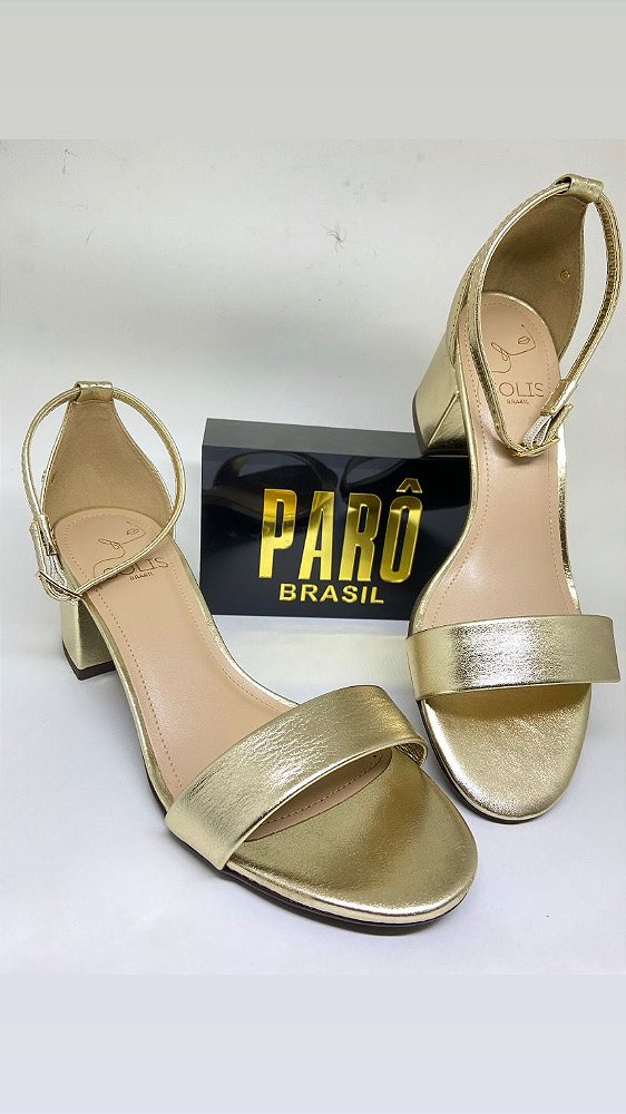 SANDALIA PARÔ CRISTAL OURO 1.217.4488