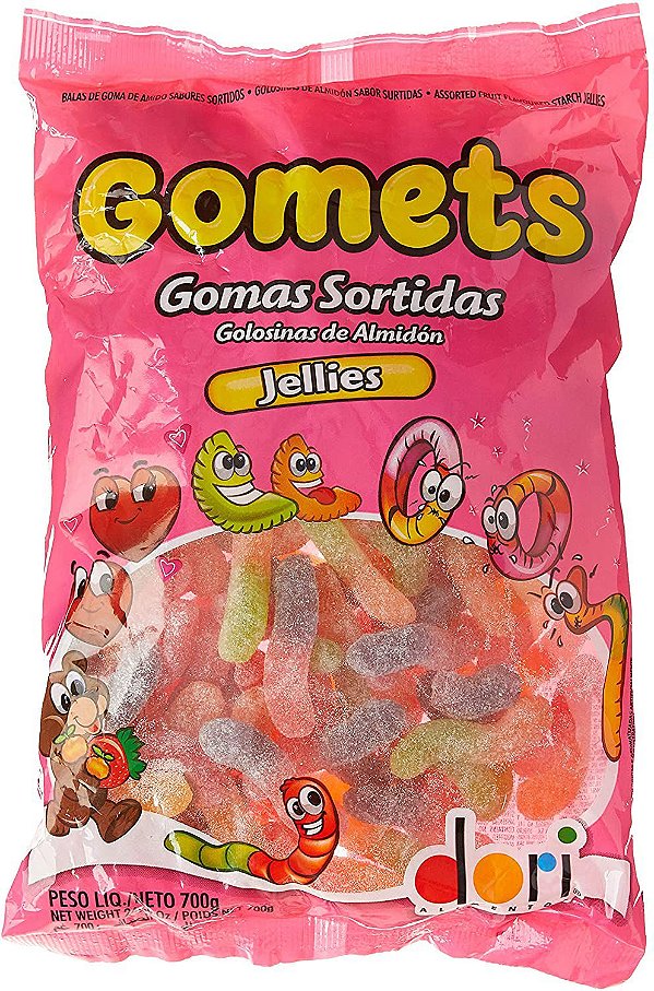 Goma Minhoca Frutas Dori 700g