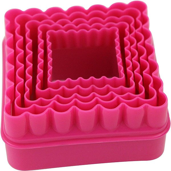 Jogo de Cortador Plastico Quadrado c/5 pçs