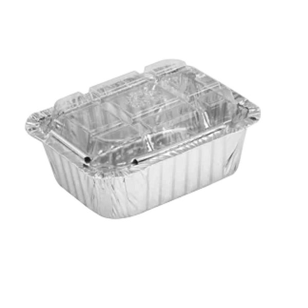 Bandeja Retangular c/ Tampa Pet 135ml c/10