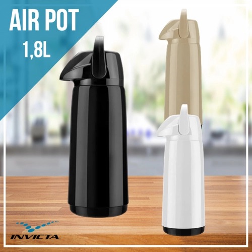 INVICTA GARRAFA AIR POT PP SLIM 1,8L CORES