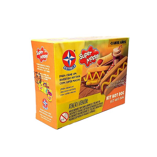 Massinha Estrela Super Massa Kit Hot Dog