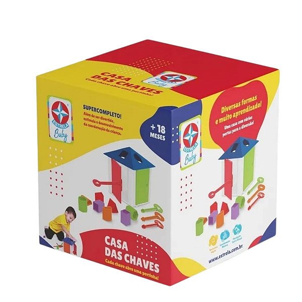 Casa das Chaves da estrela brinquedo infantil formas