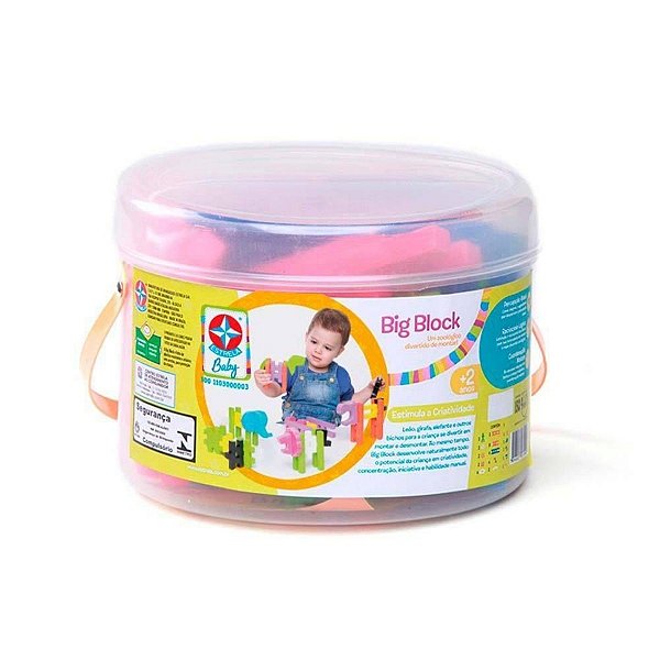 Big Block Da Estrela brinquedo infantil de montar animais