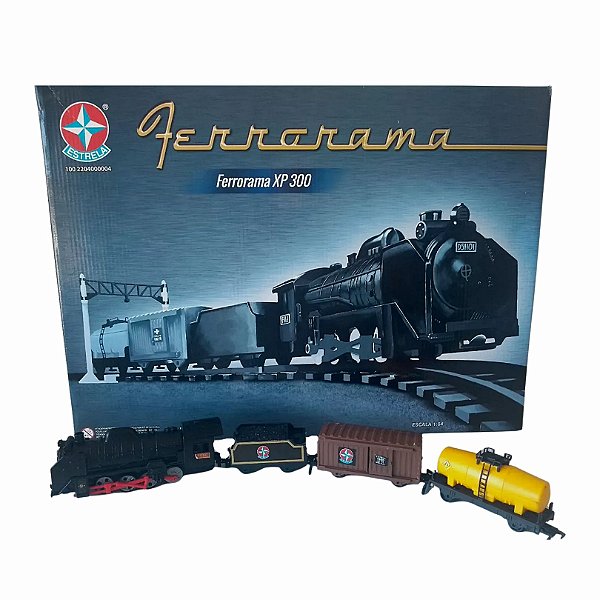 KIT OM 5 TREM FERRORAMA Trenzinho Locomotiva De Brinquedo A Pilha