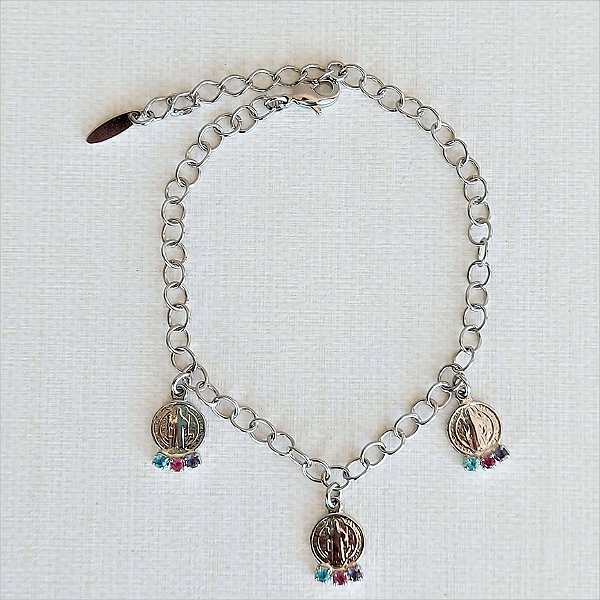 Pulseira Fé medalhas