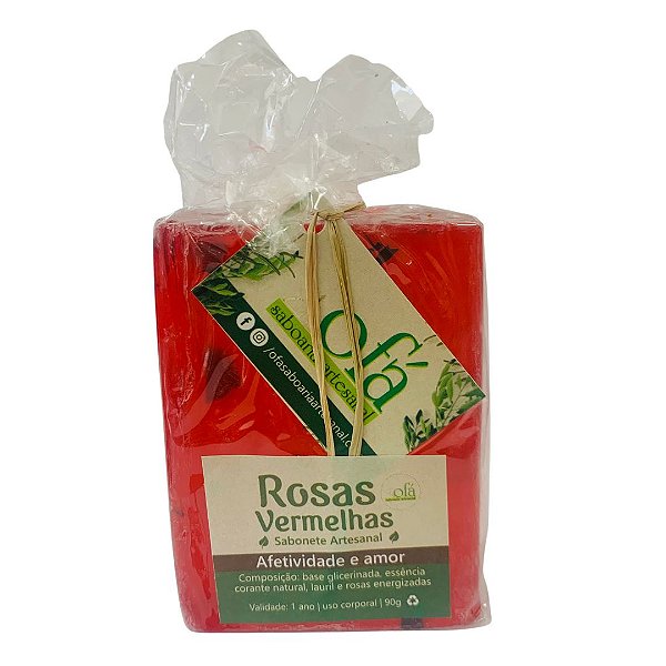 Sabonete Artesanal 90g - Rosas Vermelhas