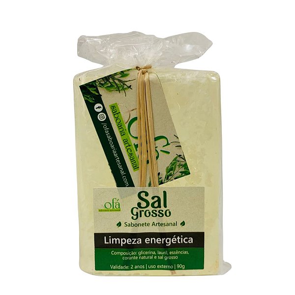 Sabonete Artesanal 90g - Sal Grosso