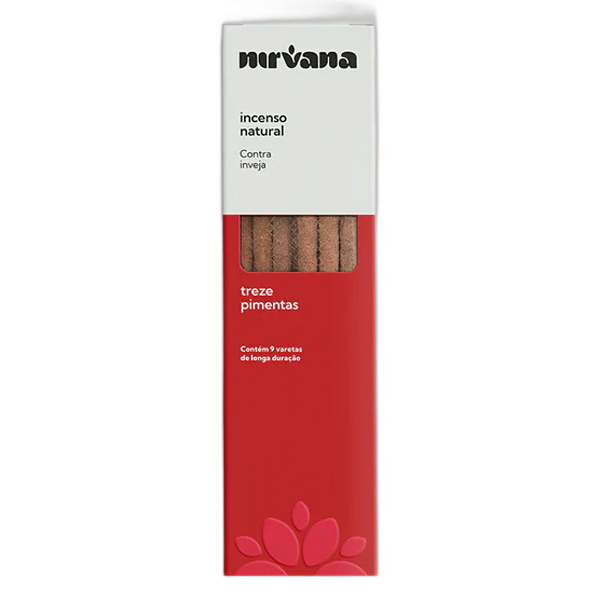 Incenso Nirvana Natural Vareta - 13 Pimentas