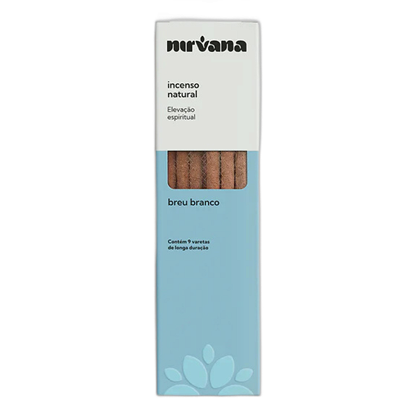 Incenso Nirvana Natural Vareta - Breu Branco