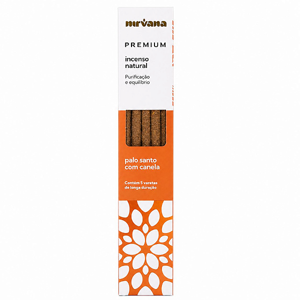 Incenso Nirvana Premium Vareta - Palo Santo com Canela