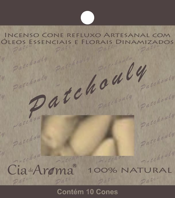 Incenso Natural Cone Cascata Cia de Aroma - Patchouly