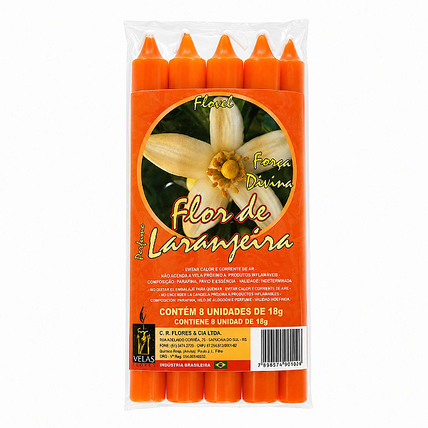 Vela Flovel Perfumada Palito - Flor de Laranjeira 15cm