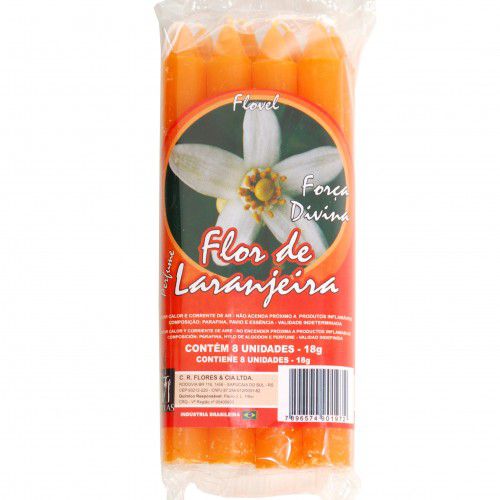 Vela Perfumada de Flor de Laranjeira (Palito) 15cm - Flovel