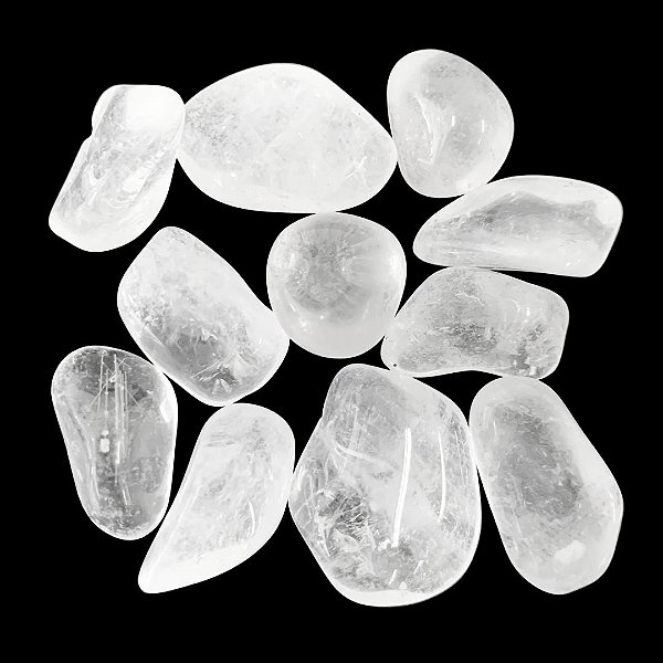 Pedra Rolada Cristal 100 gramas 1 a 2 cm