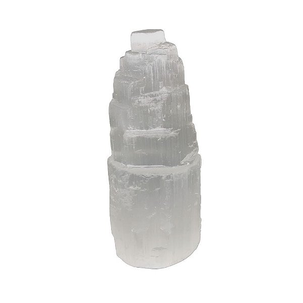 Pedra Selenita Torre 6 cm