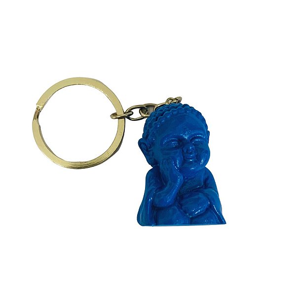 Chaveiro Mini Buda Azul