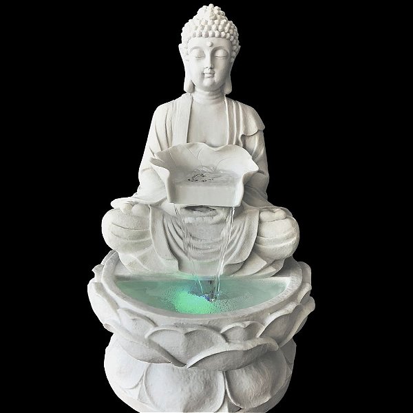 Fonte de Água Marmorite Buda Sintonia 50cm ÇO07