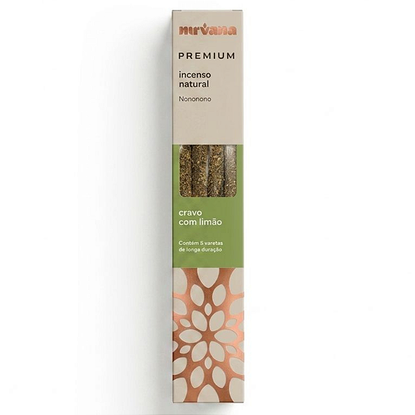 Incenso Nirvana Premium Vareta - Cravo com Limão
