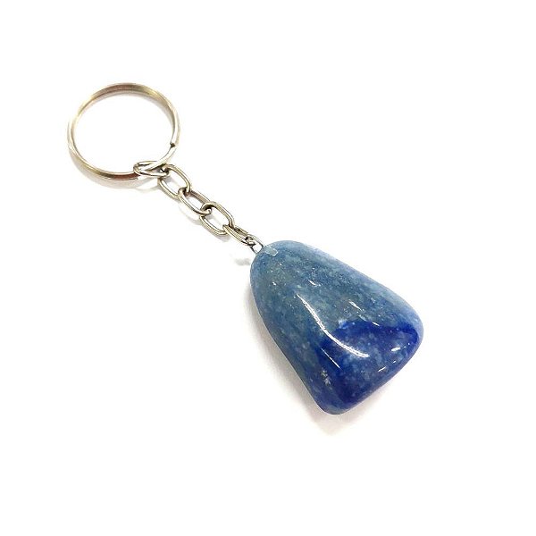Chaveiro Pedra Quartzo Azul