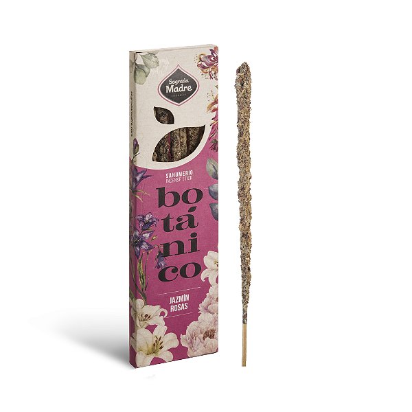 Incenso Sagrada Madre Botânico Vareta - Jasmim e Rosas