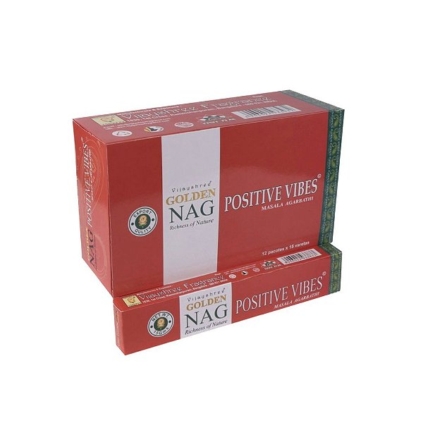Incenso Nag Golden Vareta - Positive Vibes