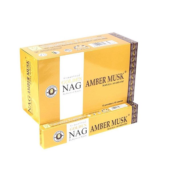 Incenso Nag Golden Vareta - Amber Musk
