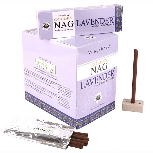 Incenso Nag Golden Dhoop Stick Vareta - Lavanda