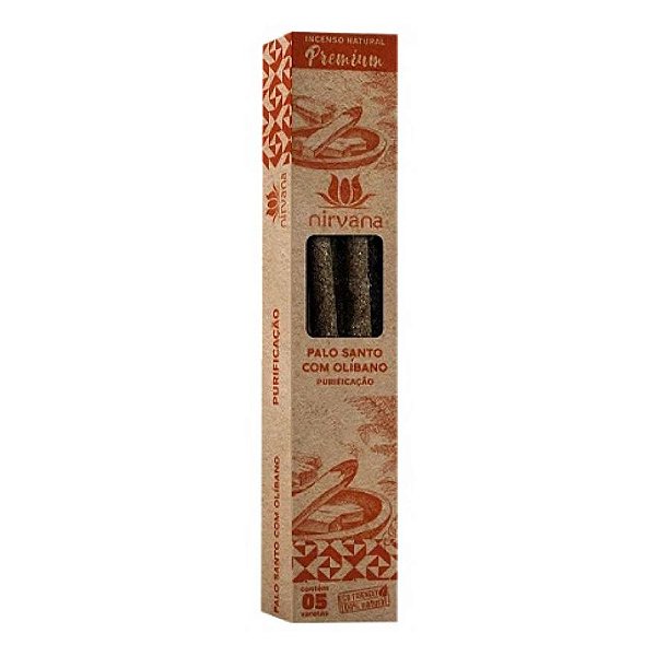 Incenso Nirvana Premium Vareta - Palo Santo com Olíbano