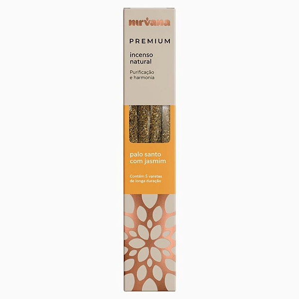 Incenso Nirvana Premium Vareta - Palo Santo com Jasmim